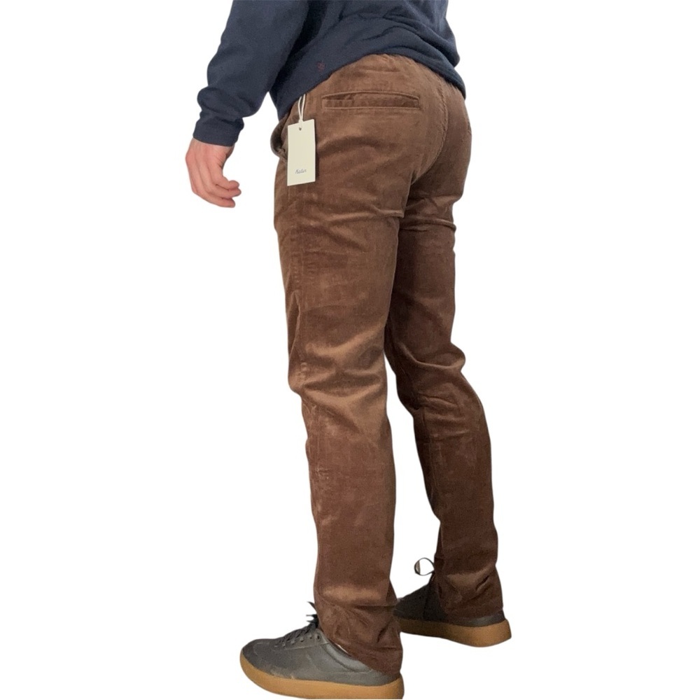 Katin Men’s Pipeline Corduroy Pant Size Small Slim Straight Brown New